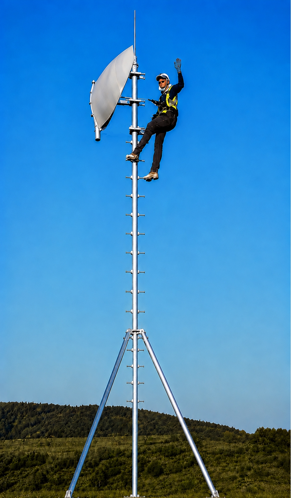 Fiberglass Radome Yagi SCADA UHF Band Antenna